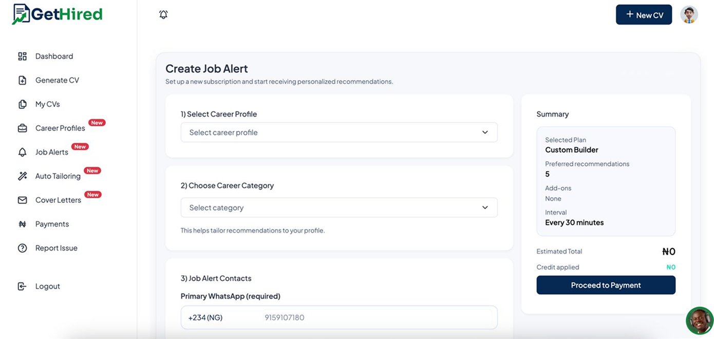 Job recommendations and notifications